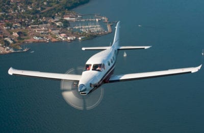 Kestrel Jet Over Lake Superior