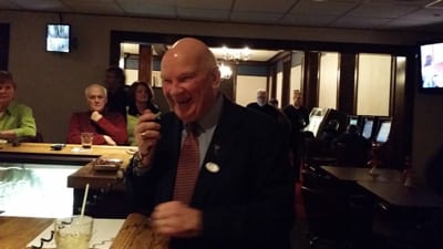 Superior Mayor Bruce Hagen Celebrating Victory After Primary Election